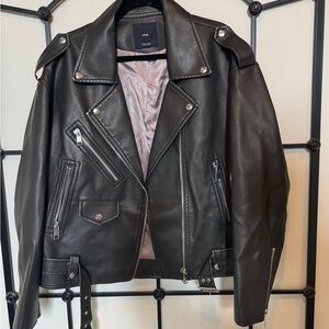 MNG by Mango Black Biker Jacket